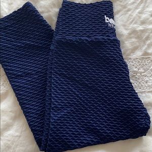 Booty by Brabants Cropped Croco Skin Midnight Blue